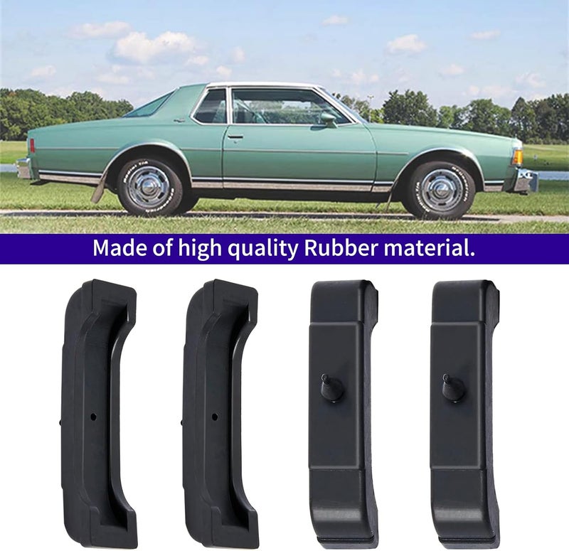 Vanshly (4 PCS Kit) Rubber Radiator Insulator Pads 4012-326-681S,3 Core Radiator Mounts Cushions, Support Pads compatible with GM,Radiator Mounts Parts - Image 3
